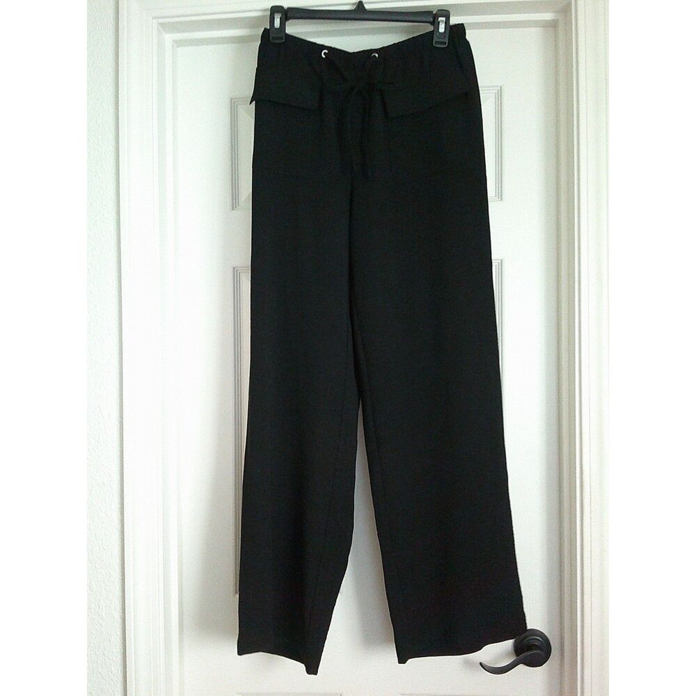 Palazzo Pants NY Clothing Co Flowy Black Dressy Size S - Picture 1 of 7